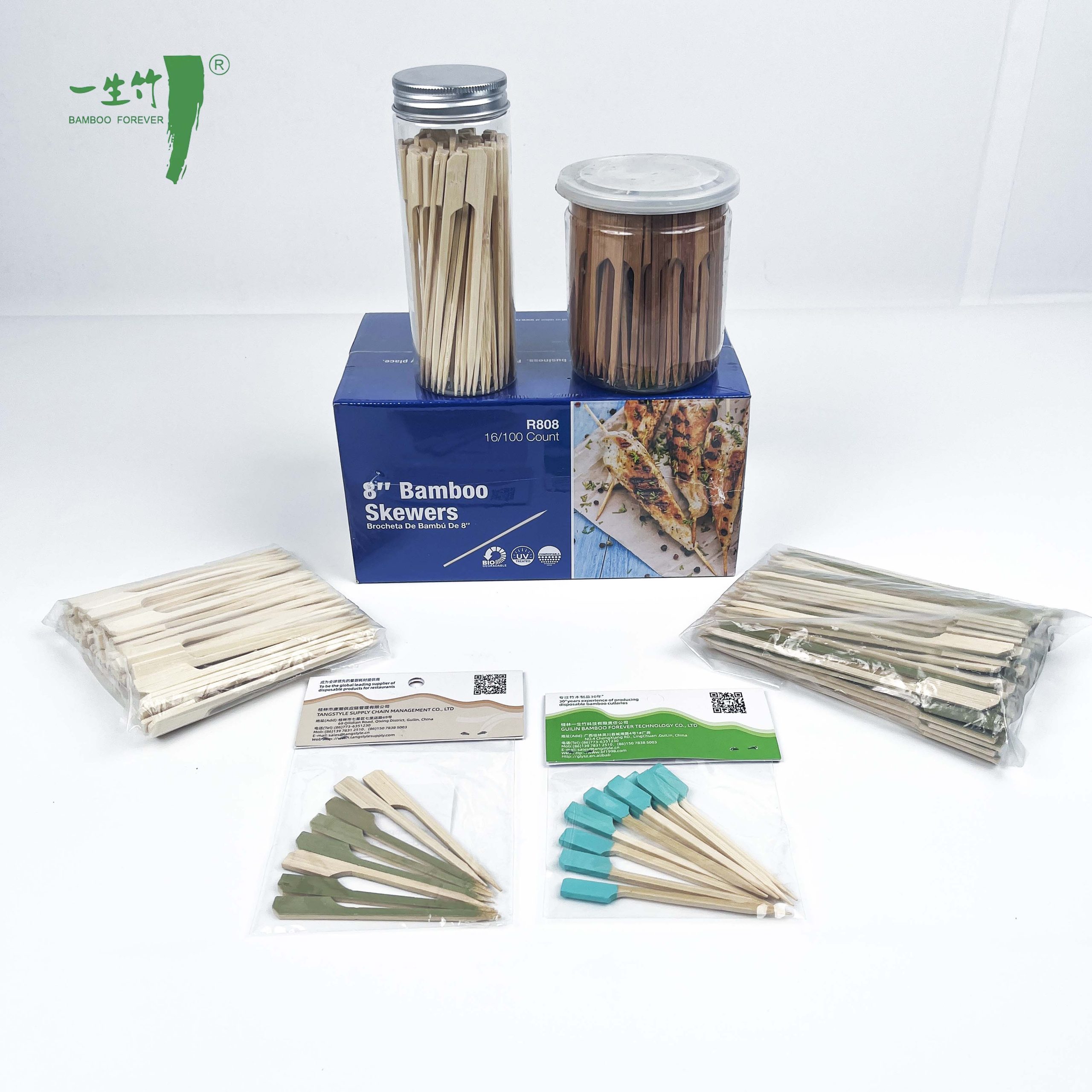 Tăm Nướng BBQ Hình Súng Teppo Chất Lượng Cao Bằng Tre Tự Nhiên Đóng Gói Theo Yêu Cầu